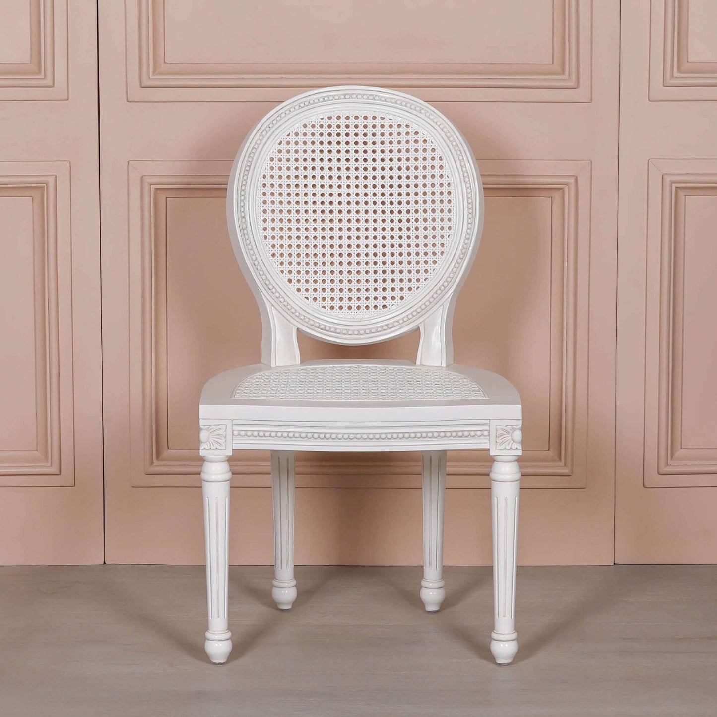Off White Chateau Rattan Dining Chair