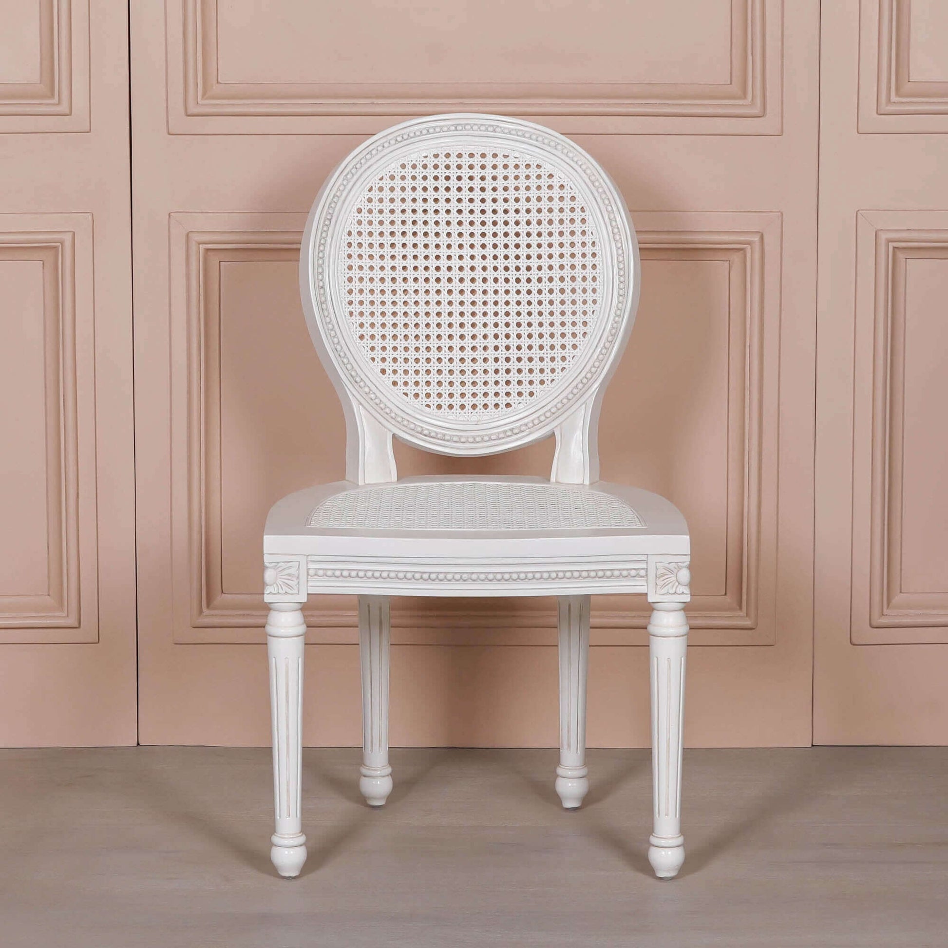 Off White Chateau Rattan Dining Chair