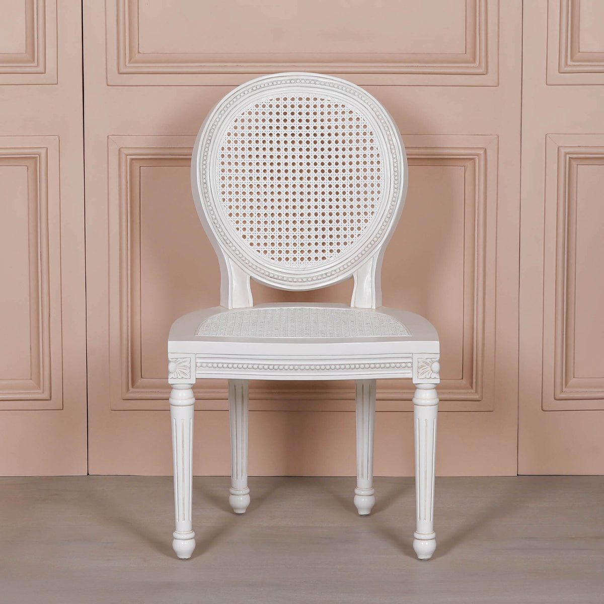 Off White Chateau Rattan Dining Chair