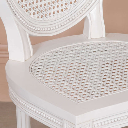 Off White Chateau Rattan Dining Chair