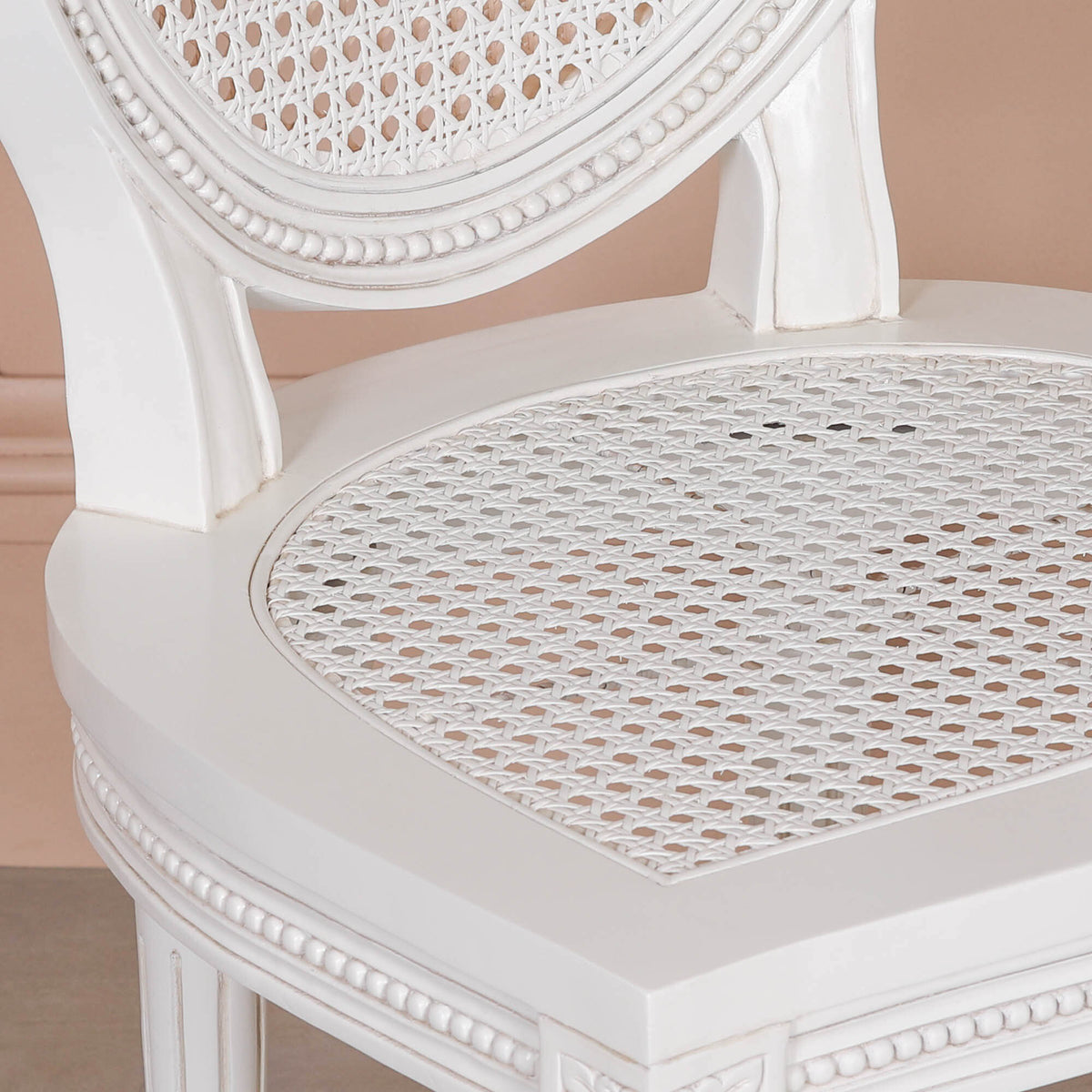 Off White Chateau Rattan Dining Chair