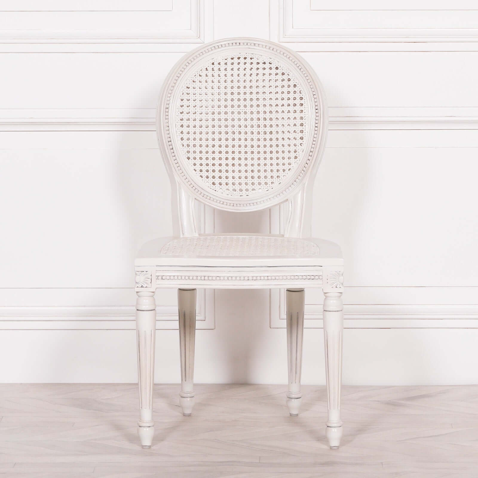 Off White Chateau Rattan Dining Chair