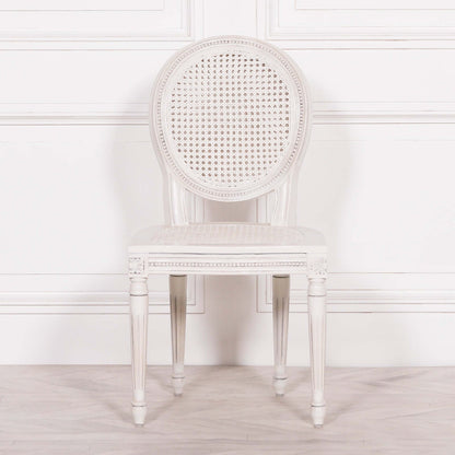 Off White Chateau Rattan Dining Chair