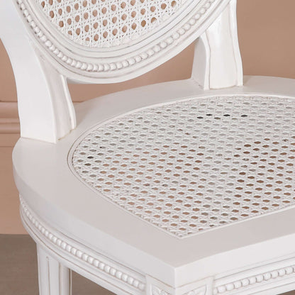 Off White Chateau Rattan Dining Chair