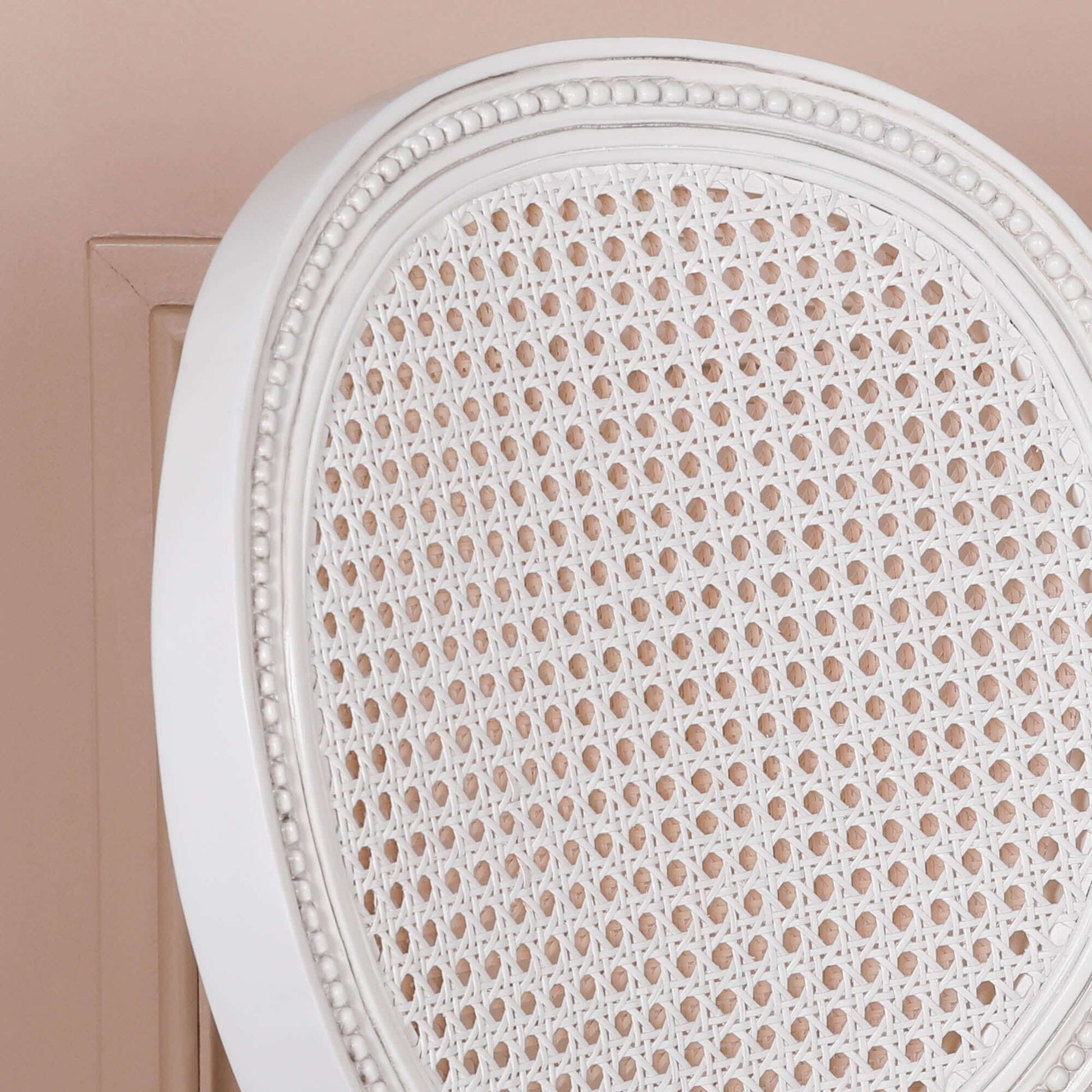 Off White Chateau Rattan Dining Chair