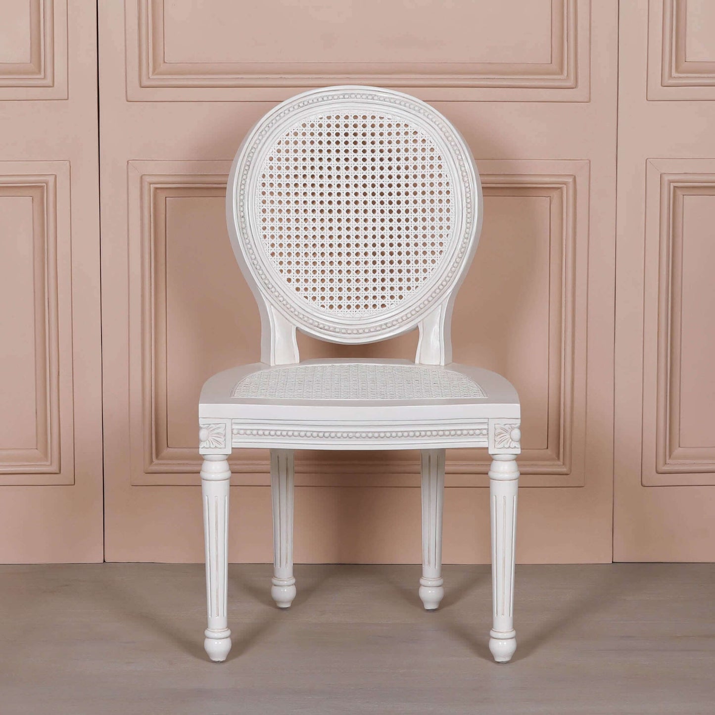 Off White Chateau Rattan Dining Chair