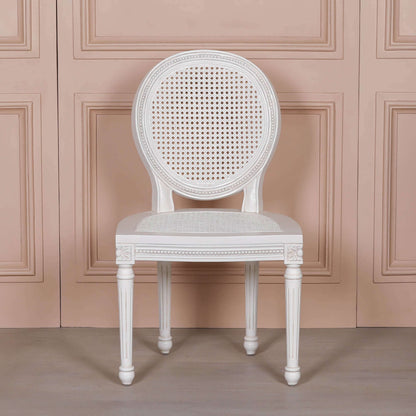 Off White Chateau Rattan Dining Chair