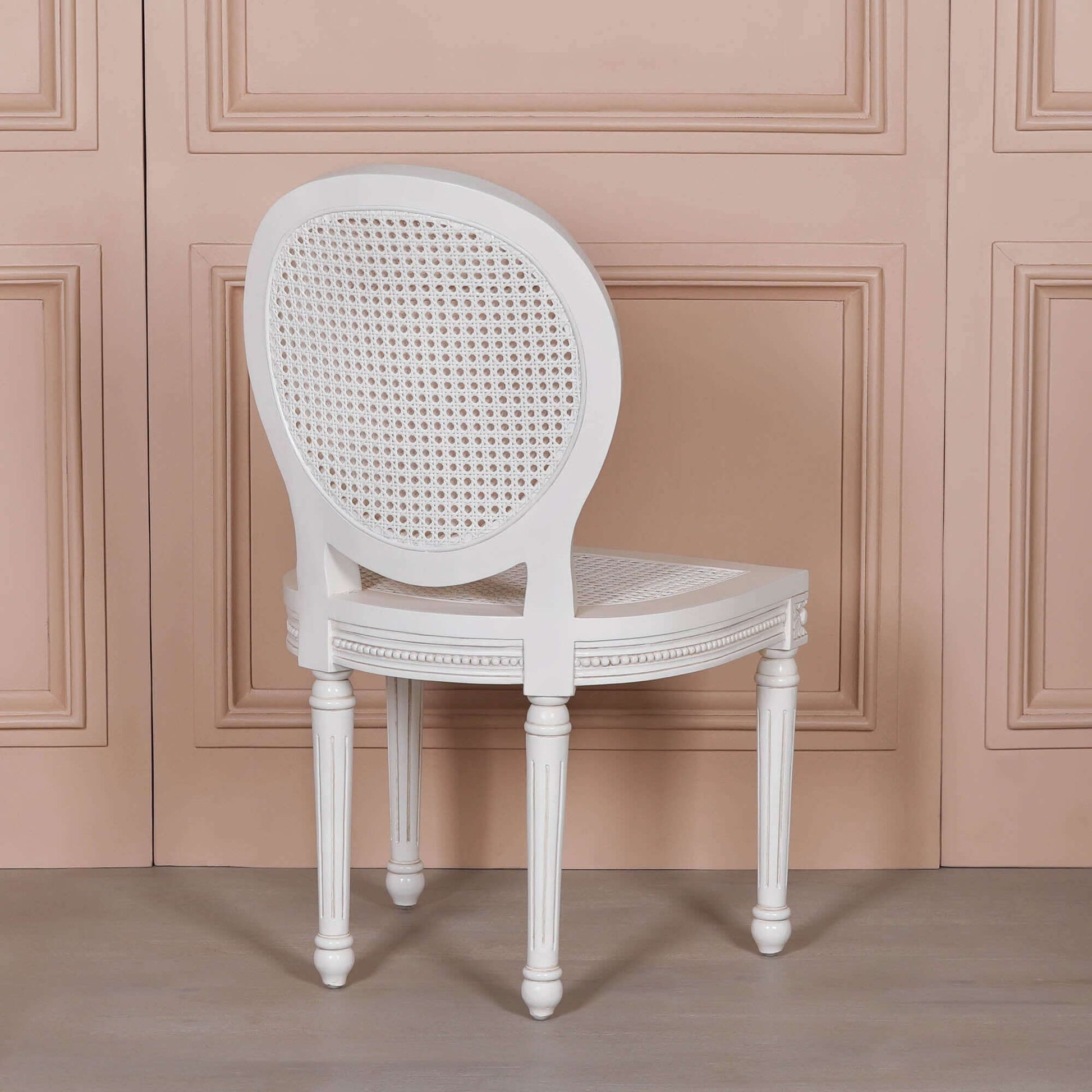 Off White Chateau Rattan Dining Chair