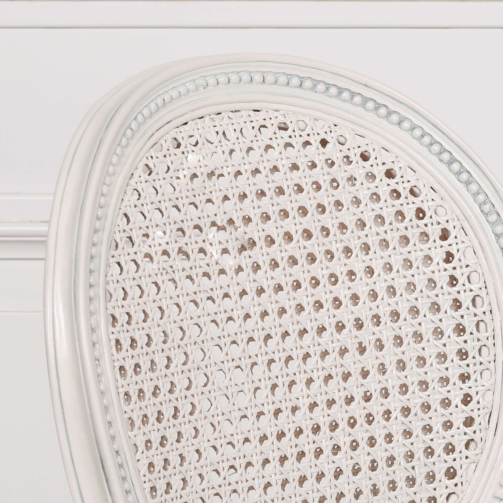 Off White Chateau Rattan Dining / Bedroom Arm Chair