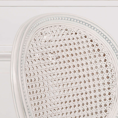 Off White Chateau Rattan Dining / Bedroom Arm Chair