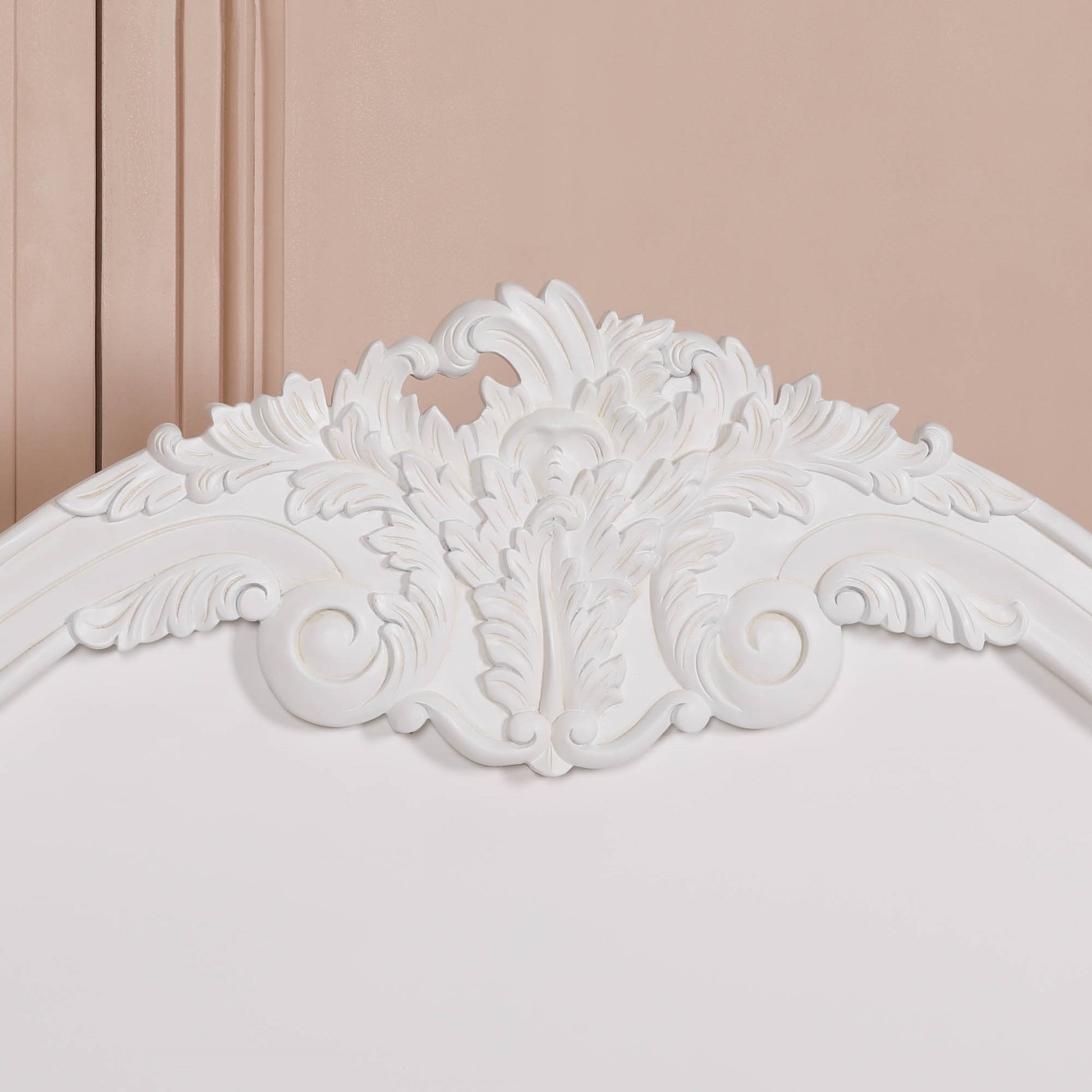 French Carved Rose Cherub King Size 5ft Bed