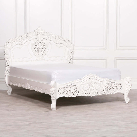 Rococo 5ft King Size Carved Bed