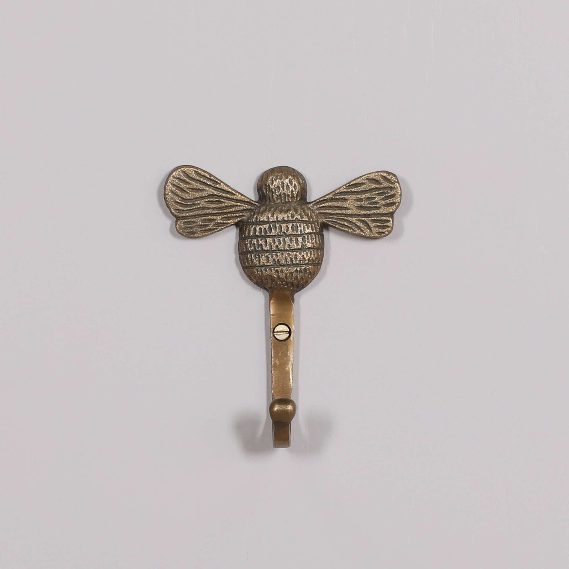 Vintage Brass Style Bee Wall Hook