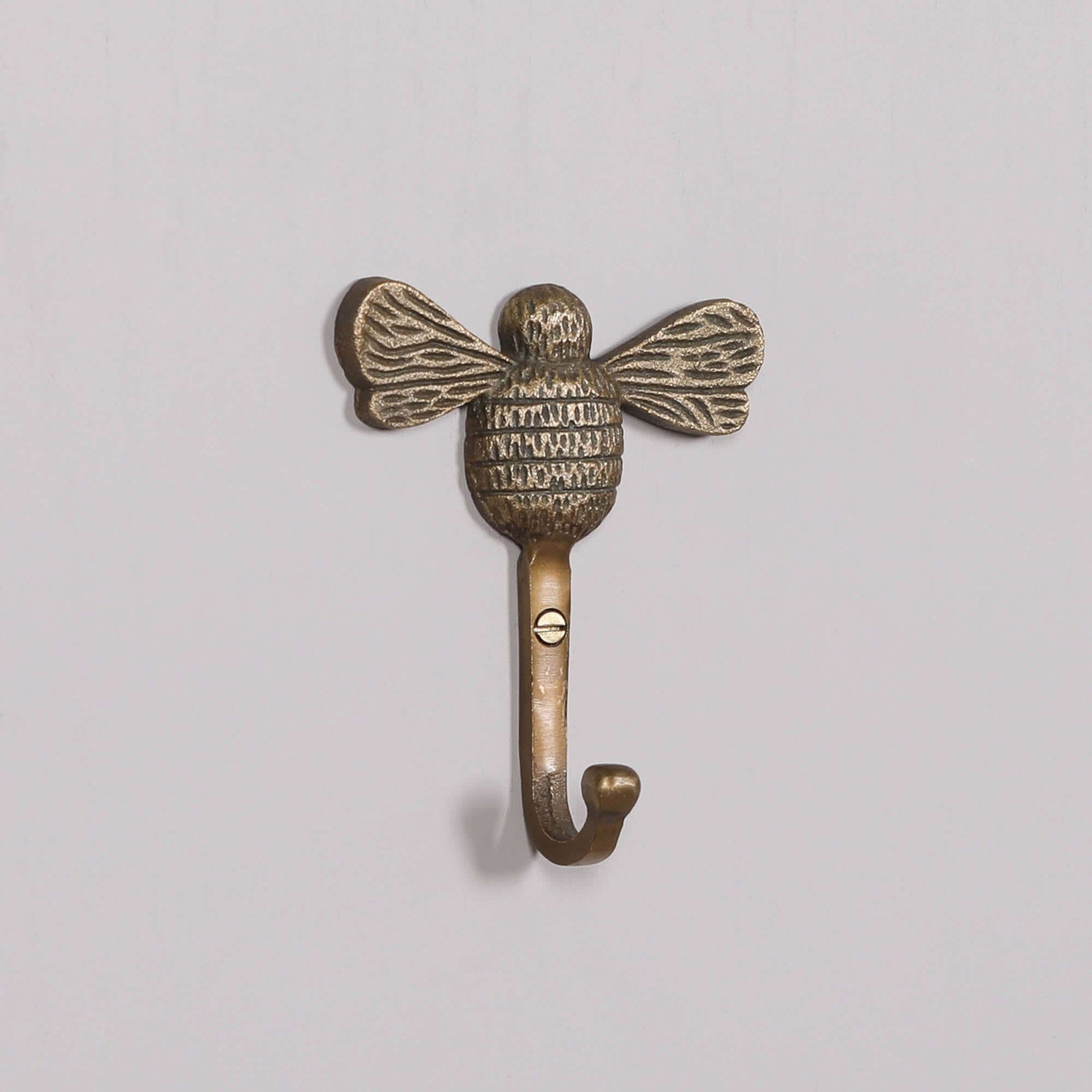 Vintage Brass Style Bee Wall Hook