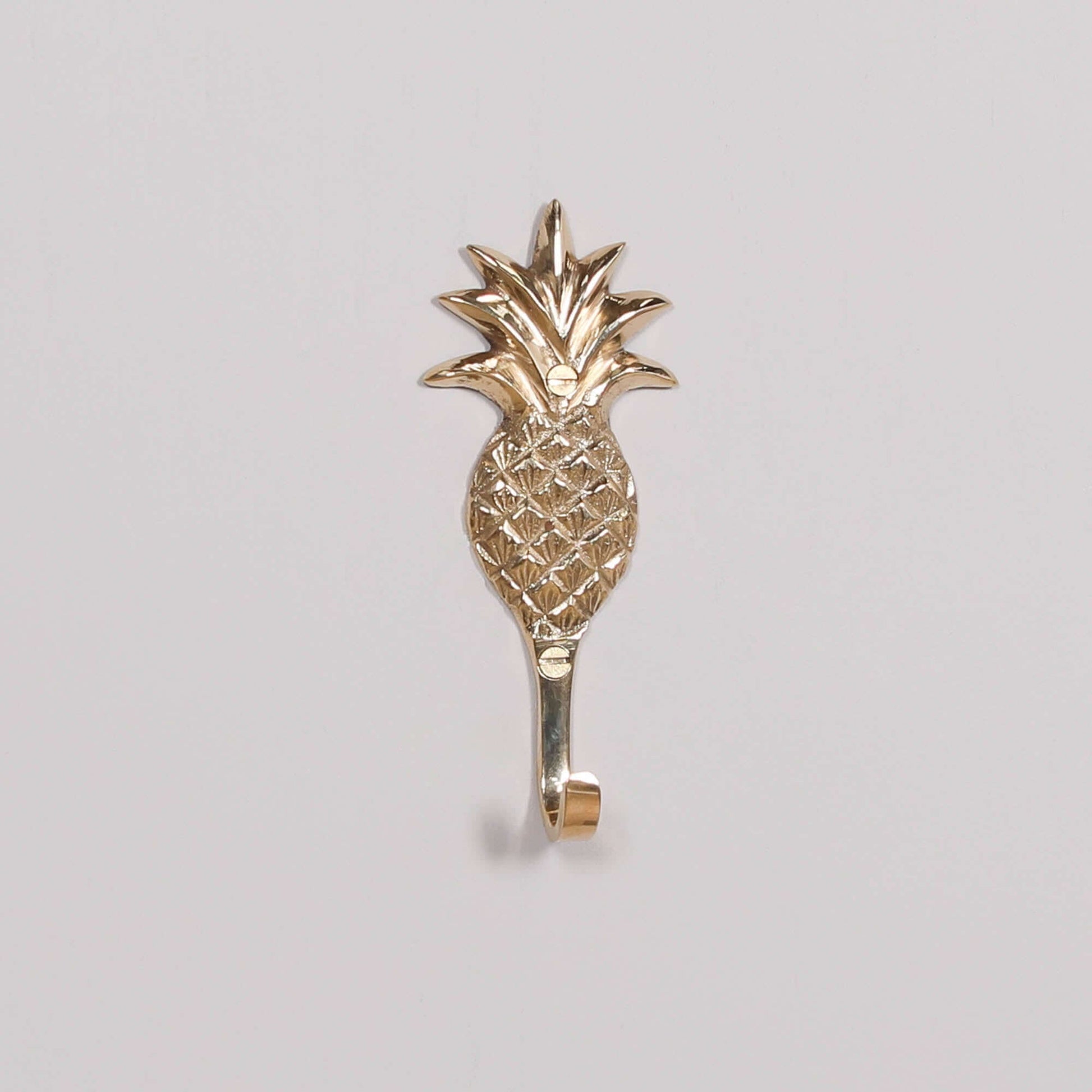 Polished Brass Pineapple Wall Hook