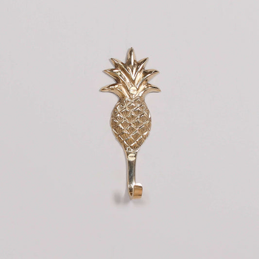 Polished Brass Pineapple Wall Hook