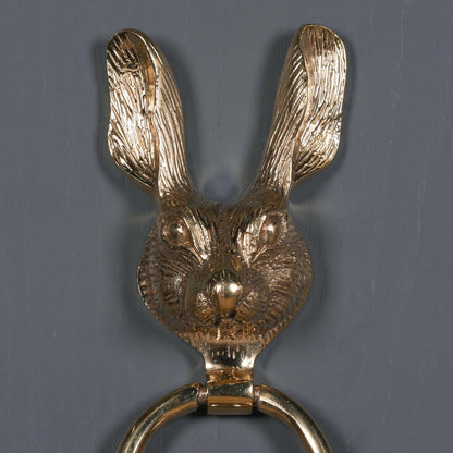 Brass Rabbit Door Knocker