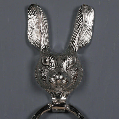 Chrome Rabbit Door Knocker