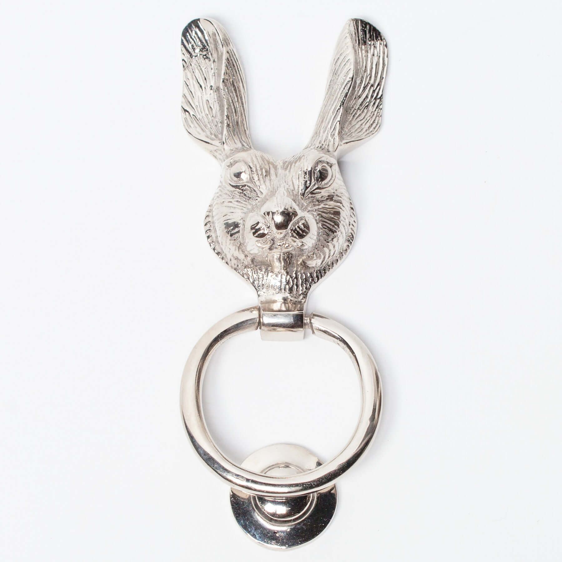 Chrome Rabbit Door Knocker