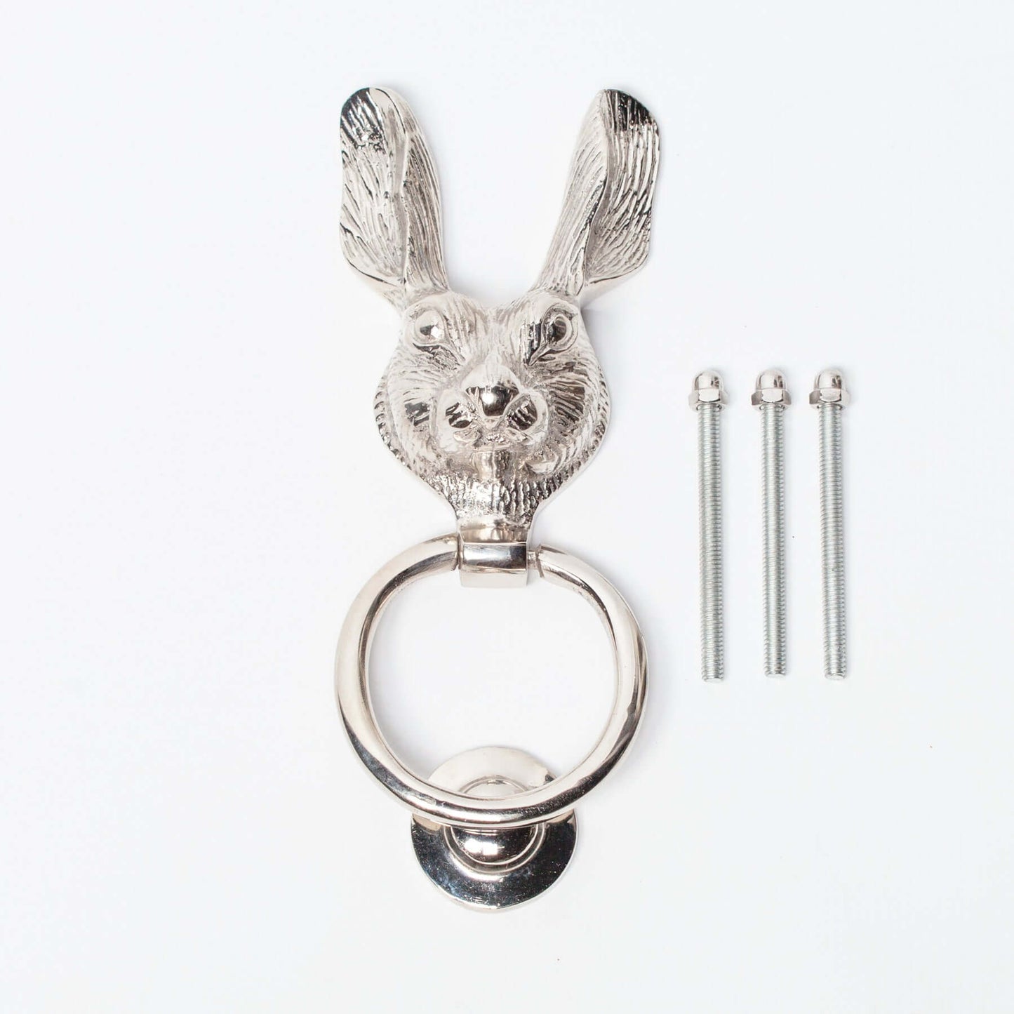 Chrome Rabbit Door Knocker