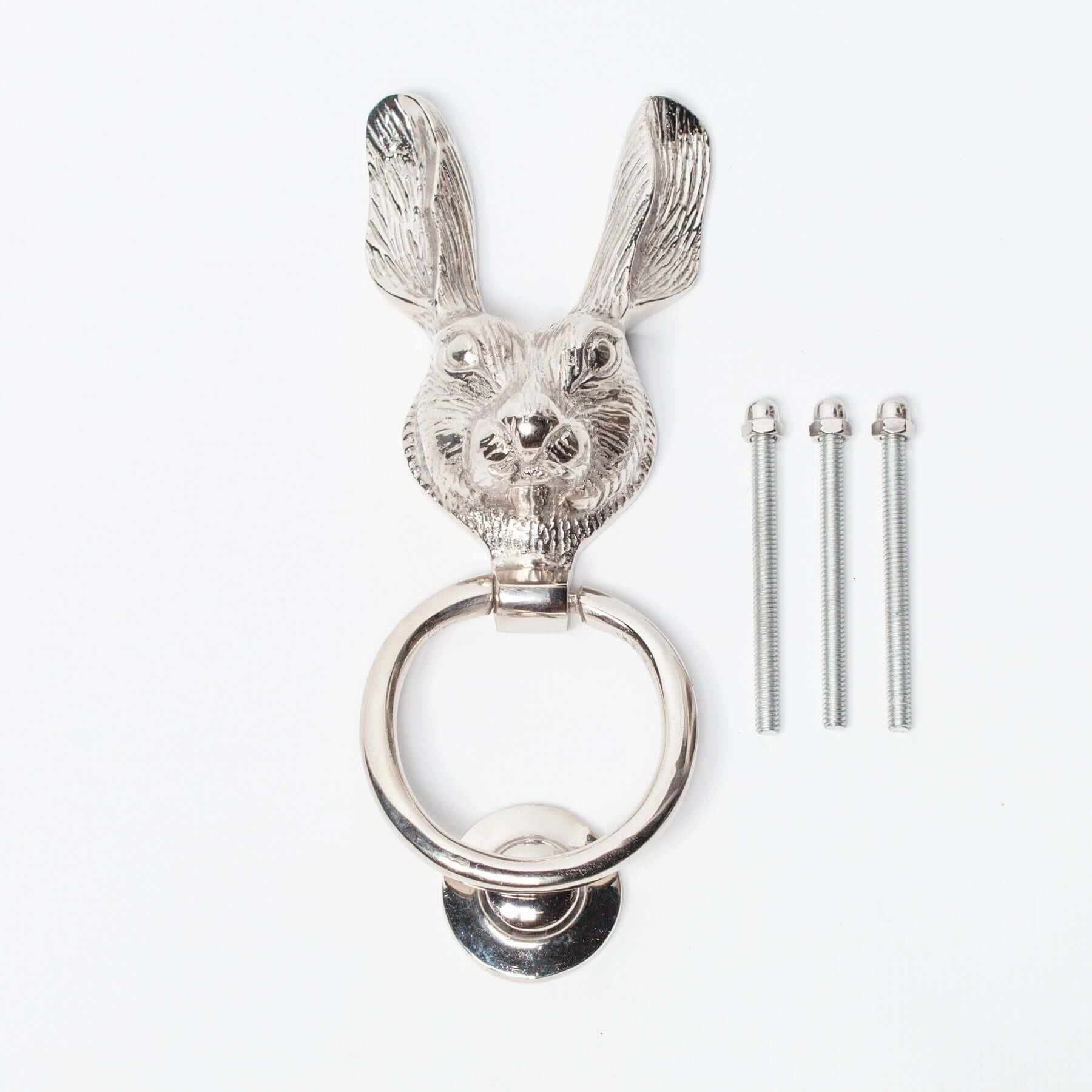 Chrome Rabbit Door Knocker