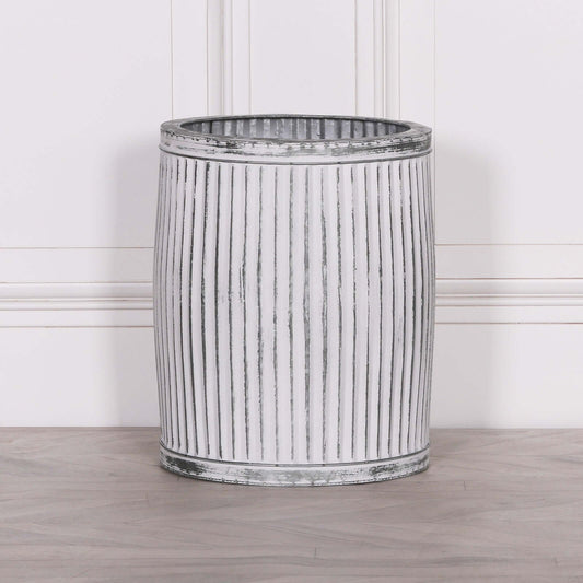 Round Dolly Tub Metal Planter - Medium