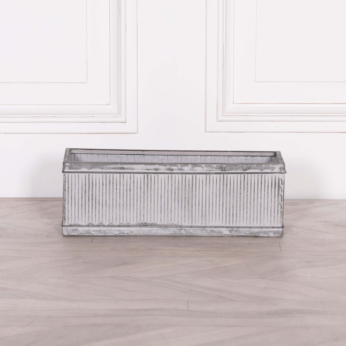 Metal Vintage Style Window Box Planter Trough Small