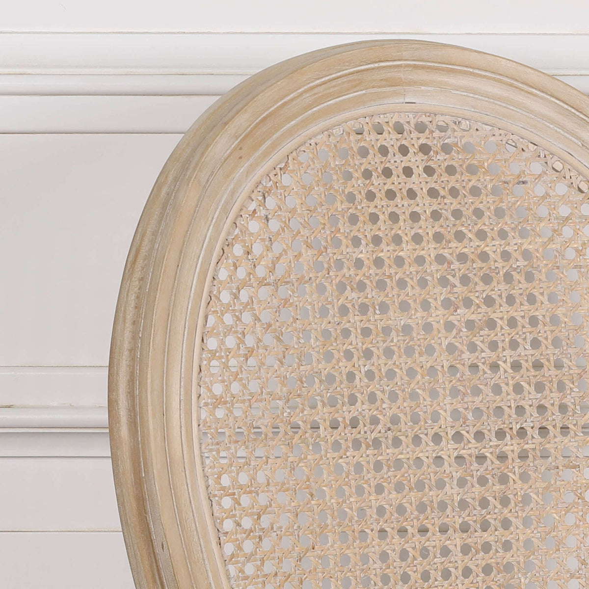 Light Wooden Louis Upholstered Dining Chair