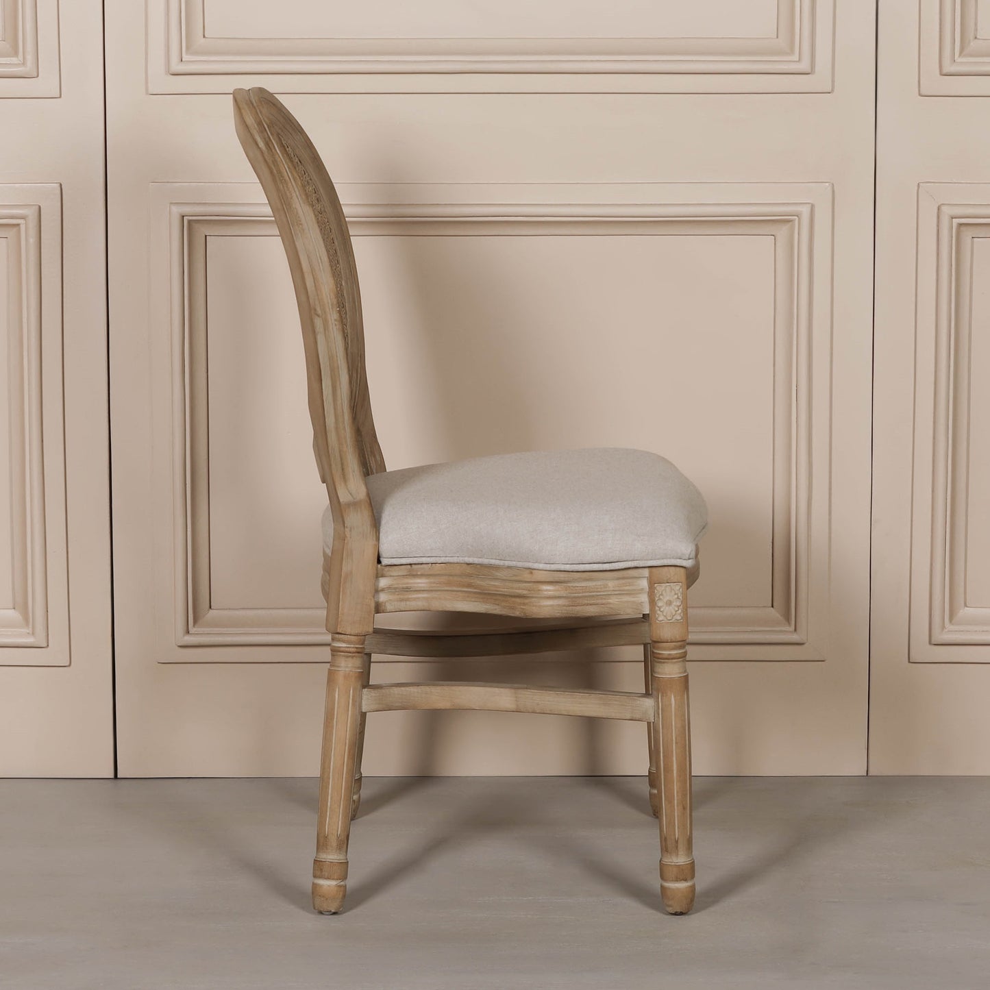 Wooden Louis Upholstered Dining Chair