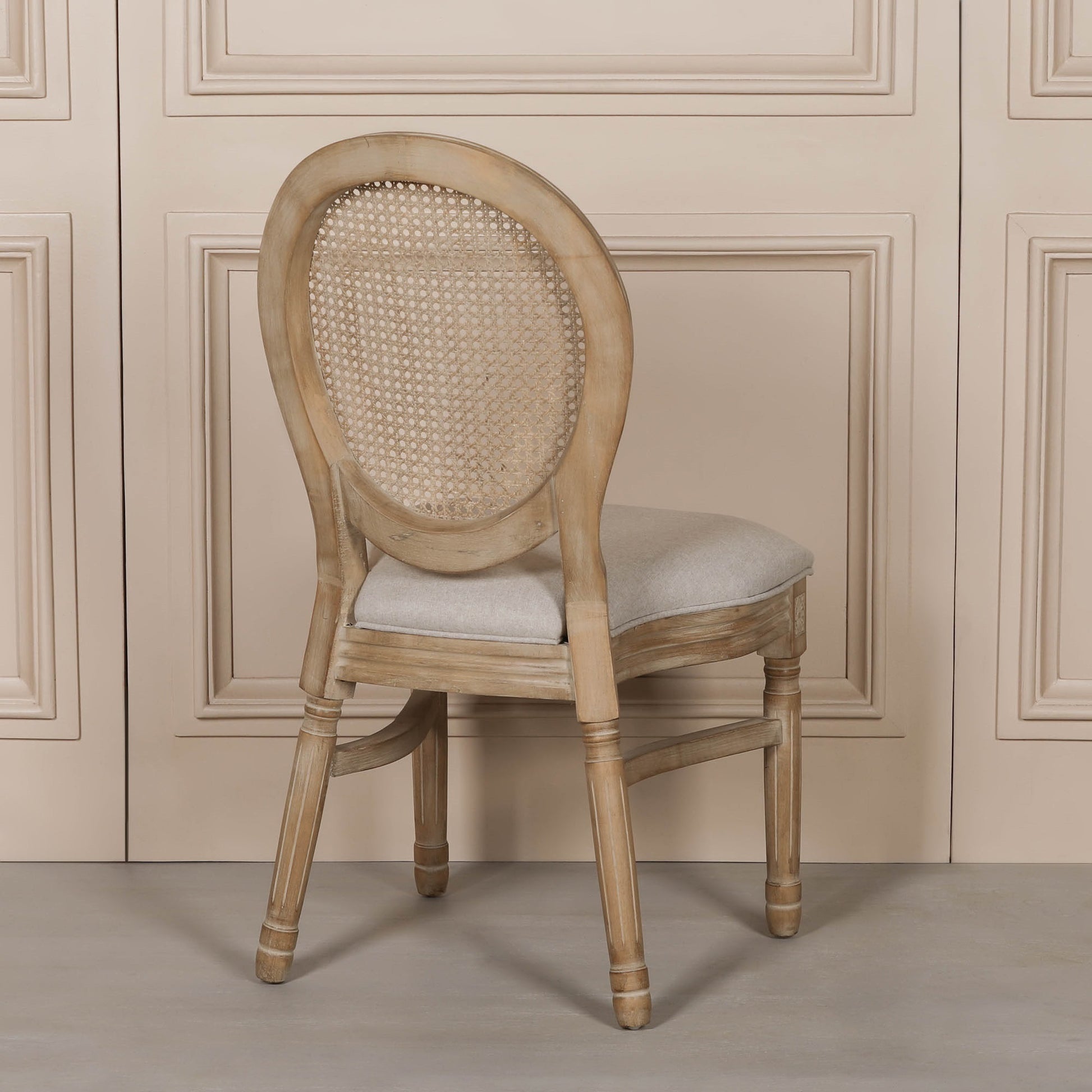 Wooden Louis Upholstered Dining Chair
