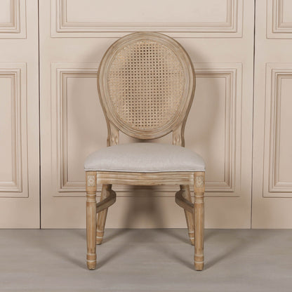 Wooden Louis Upholstered Dining Chair