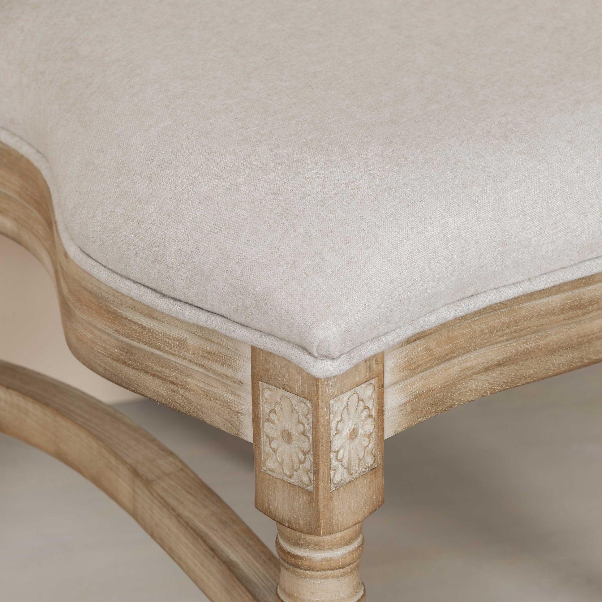 Wooden Louis Upholstered Dining Chair