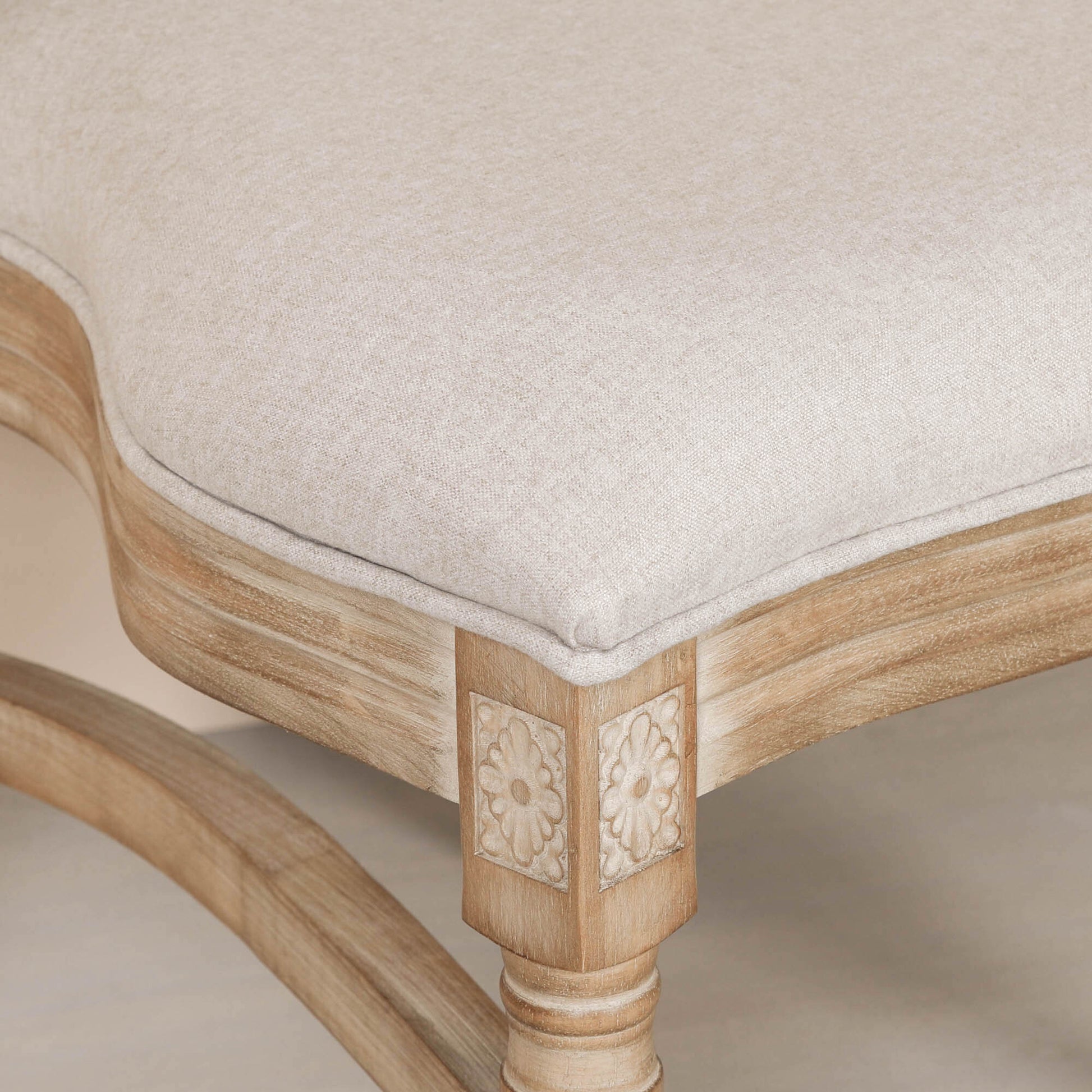 Wooden Louis Upholstered Dining Chair