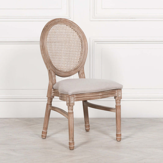 Wooden Louis Upholstered Dining Chair