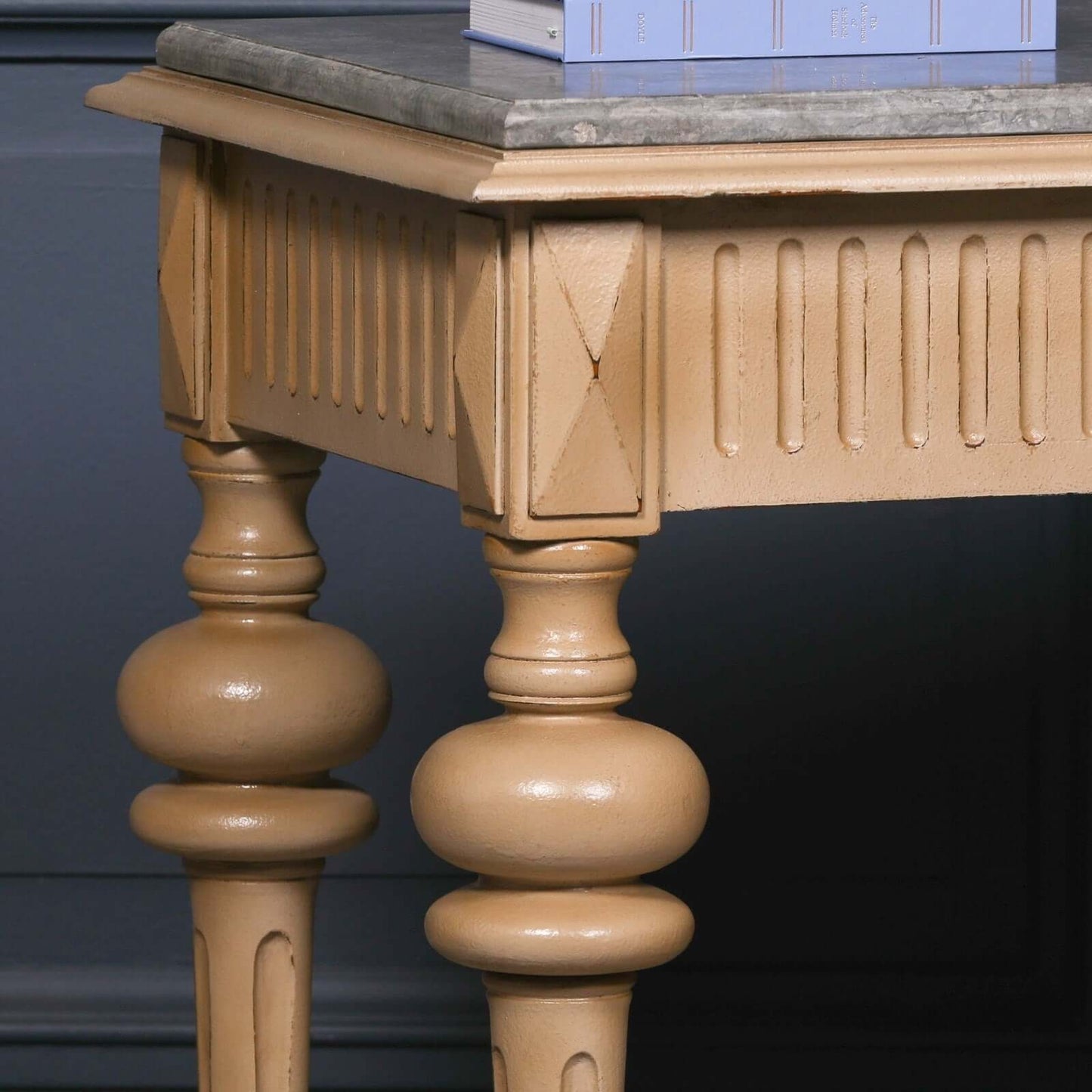 Stone Top Painted Console