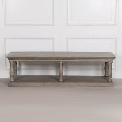 Rustic Column Coffee Table