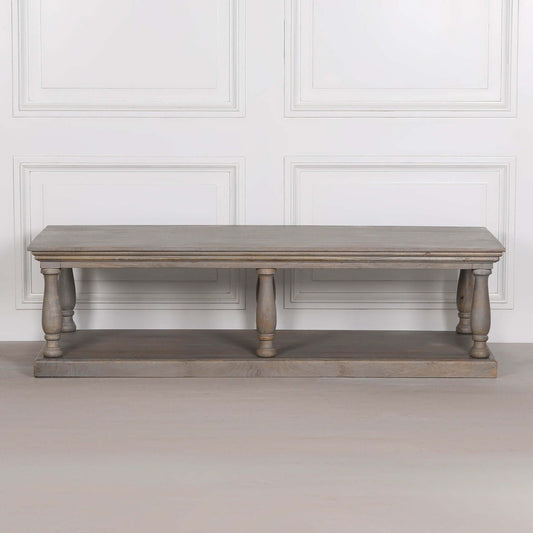 Rustic Column Coffee Table