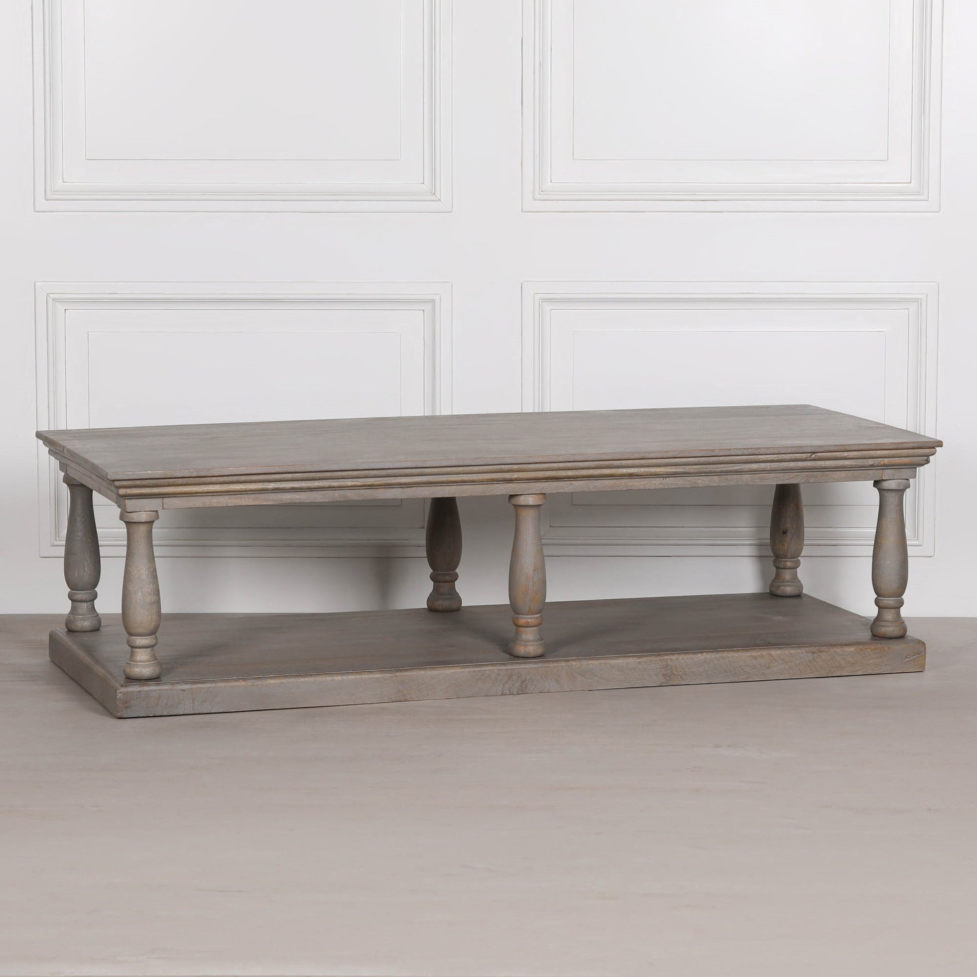 Rustic Column Coffee Table