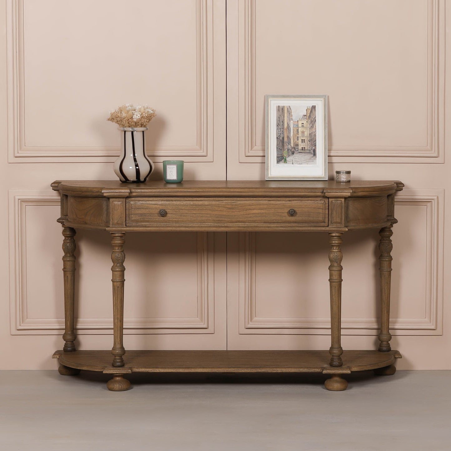 Rustic Wooden Console 151cm