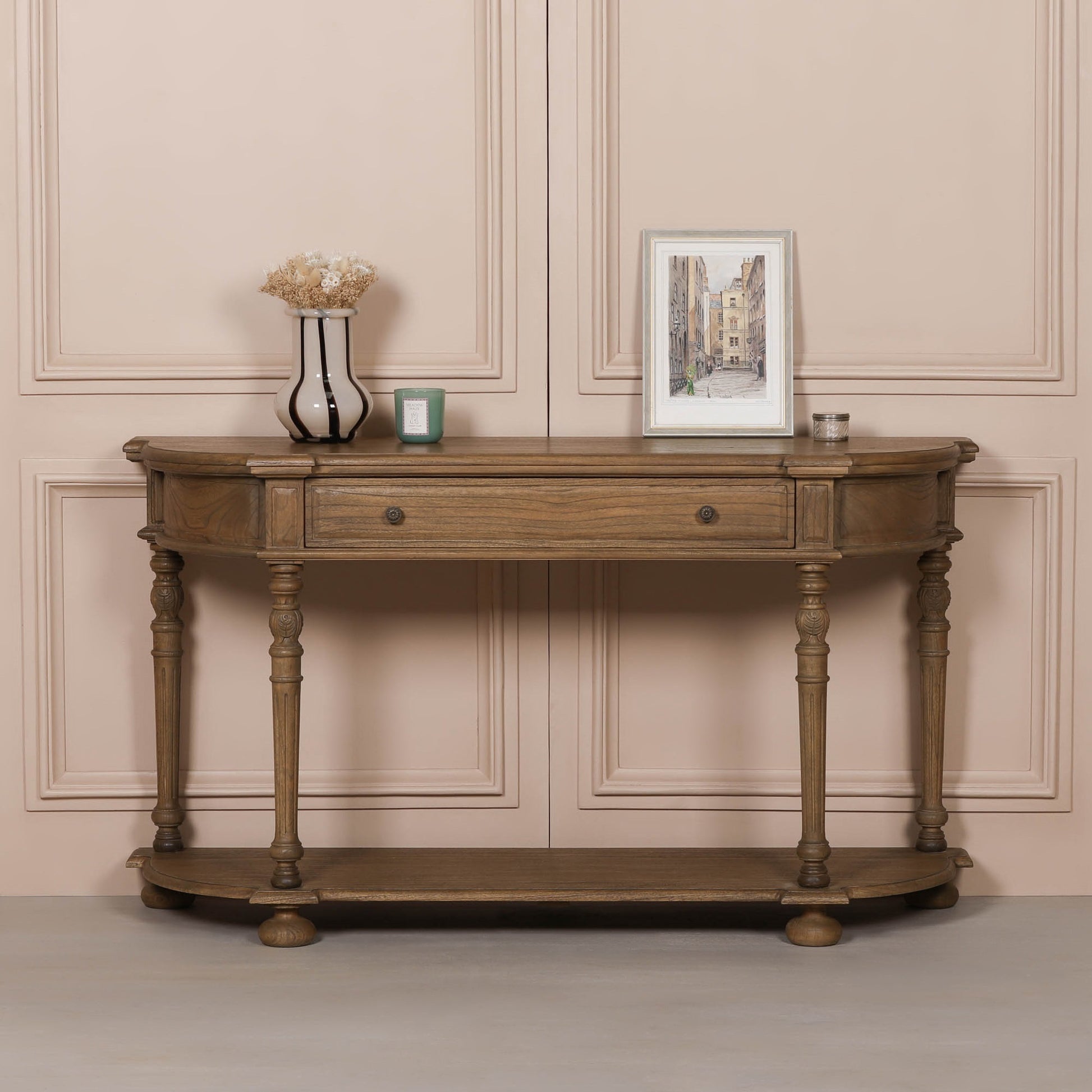 Rustic Wooden Console 151cm