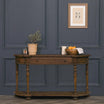White Cedar Wood Console Table 151cm Rustic Style