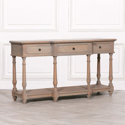 Rustic Wooden Breakfront Console