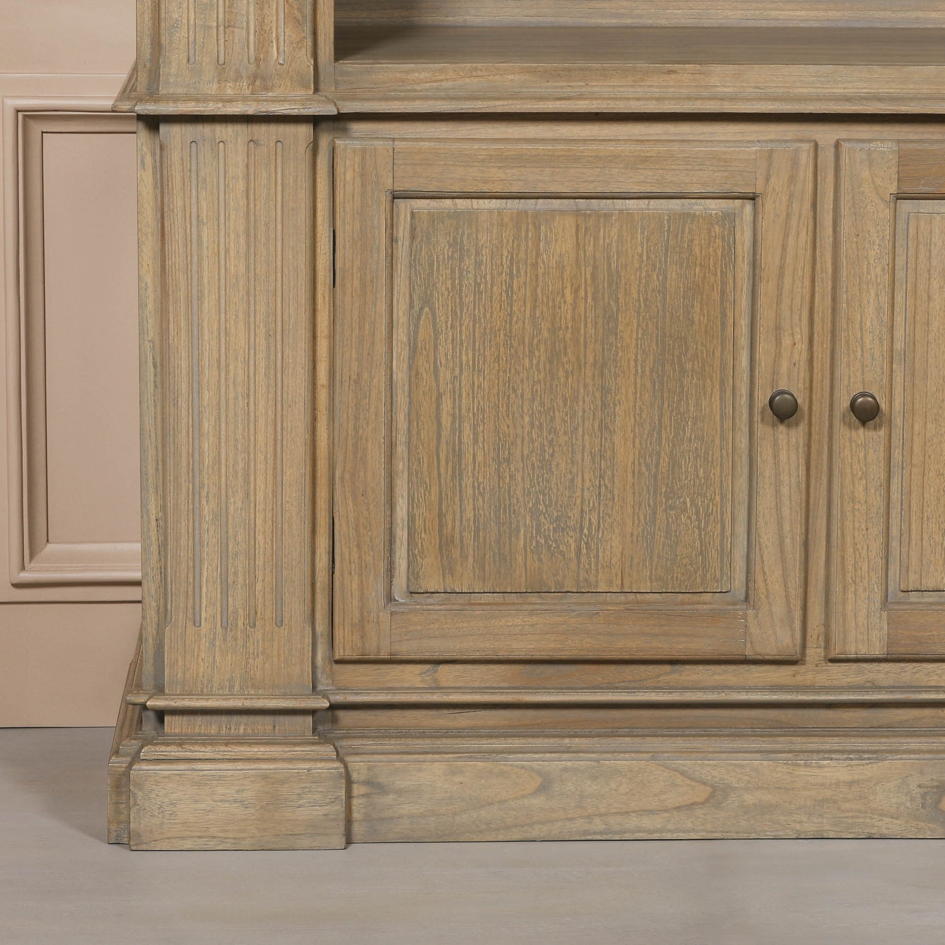 Large Rustic Open Bookcase