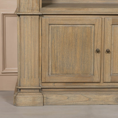 Large Rustic Open Bookcase