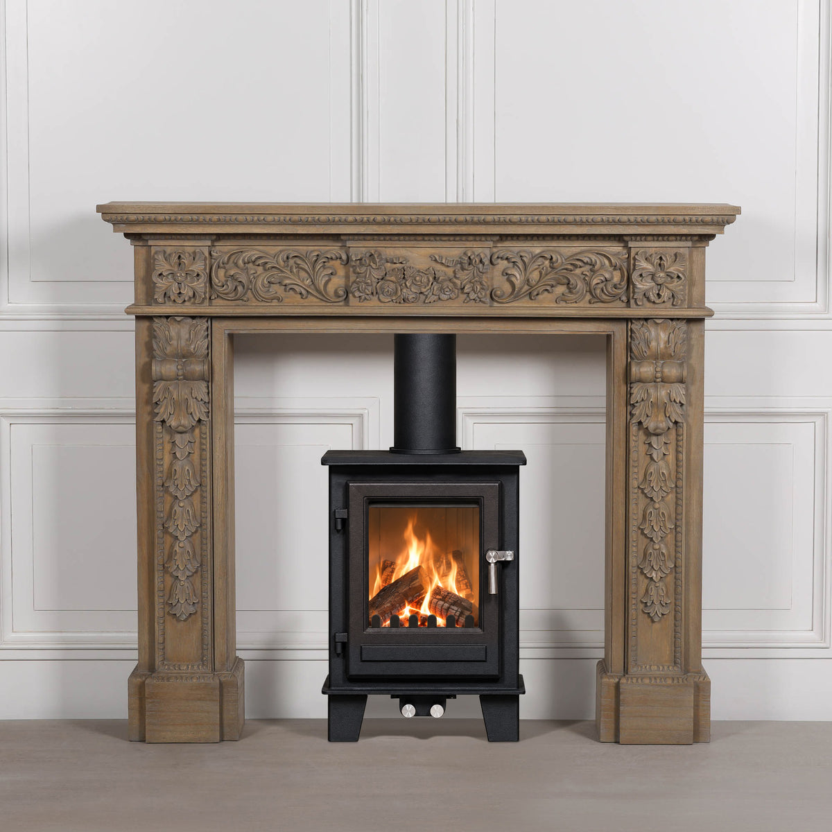 Wooden Carved Fire Surround