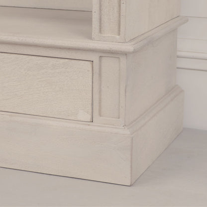 Rustic Wooden Bookcase with Drawers | Blanche Mango Wood