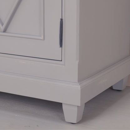 Distressed Grey Sideboard 206cm Traditional Vintage Style