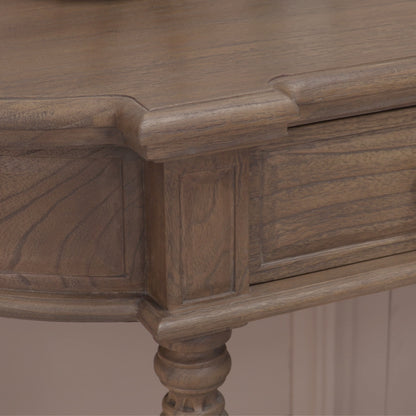 White Cedar Wood Console Table 151cm Rustic Style