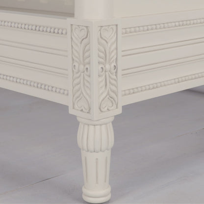 Aged Ivory Single 3ft Bed French Style