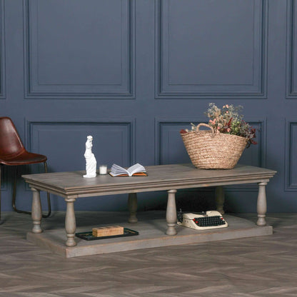 Rustic Column Coffee Table